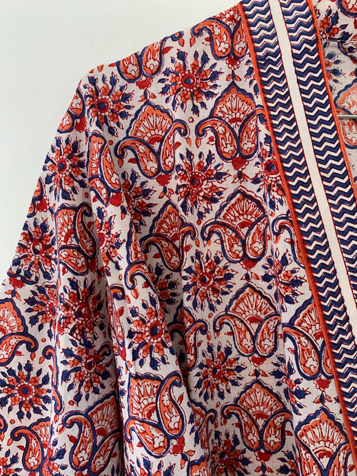 Kimono Morgenkåbe Bomuld 